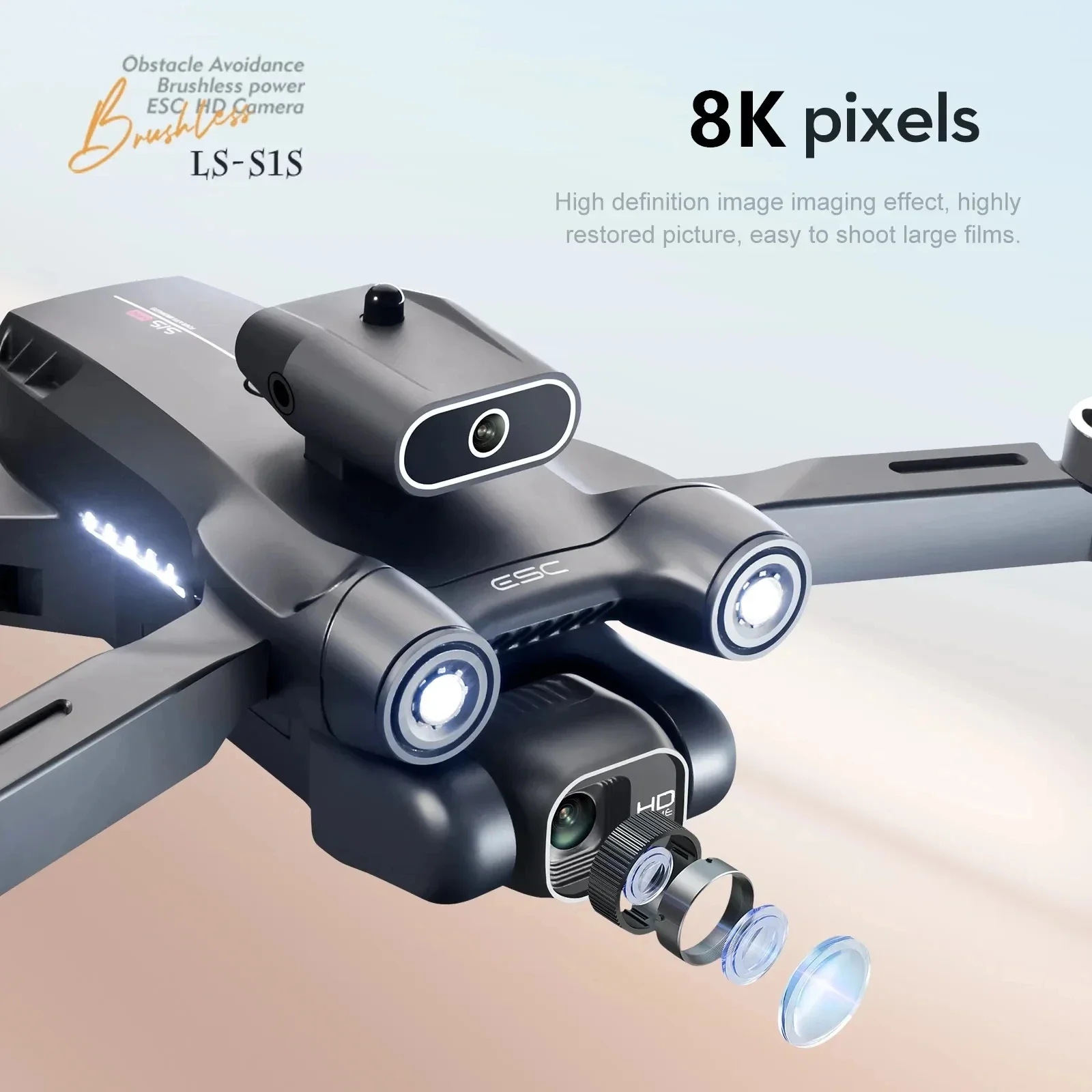 New S1S 5G GPS Drone Camera 8K - Drone Surveying ulasan dan harga